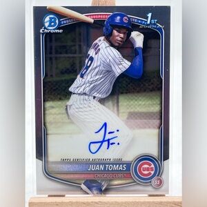 Juan Thomas 1st Bowman On-Card Auto